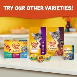 Meow Mix Tender Favorites Poultry & Beef Cat Food Trays Variety Pack -Furry Friends 100237 PT6. AC SS1800 V1670940398
