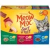 Meow Mix Tender Favorites Surf 'N Turf Variety Pack Cat Food Trays -Furry Friends 100241 MAIN. AC SS1800 V1670940348