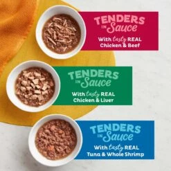 Meow Mix Tender Favorites Surf 'N Turf Variety Pack Cat Food Trays -Furry Friends 100241 PT2. AC SS1800 V1463062665