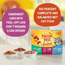 Meow Mix Tender Favorites Surf 'N Turf Variety Pack Cat Food Trays -Furry Friends 100241 PT3. AC SS1800 V1670940403