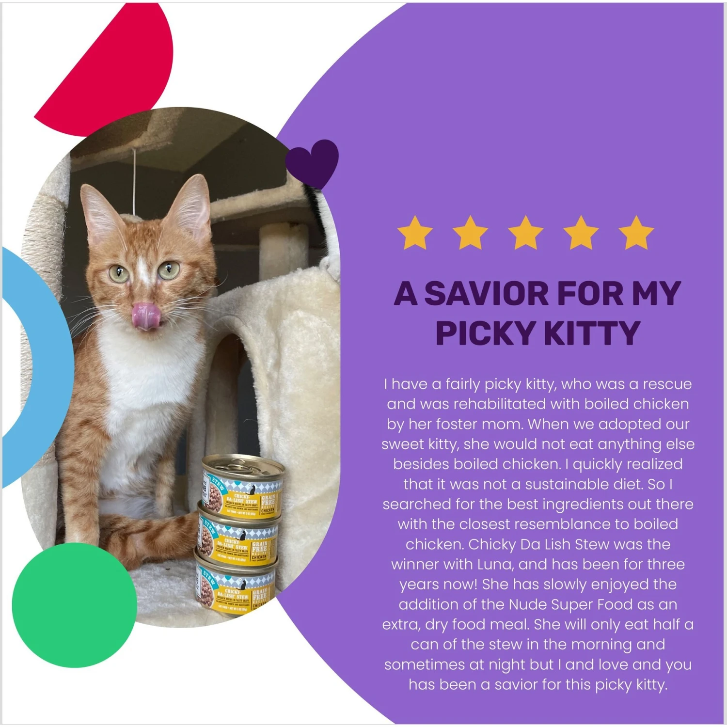 I And Love And You Chicky-Da-Lish Stew Grain-Free Canned Cat Food 6 I And Love And You Chicky-Da-Lish Stew Grain-Free Canned Cat Food - Image 4