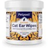 Petpost Ear Wipes With Coconut Oil & Aloe Vera For Cats -Furry Friends 101087 MAIN. AC SS1800 V1581708840