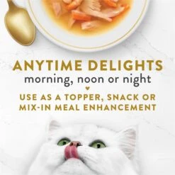 Fancy Feast Classic Broths With Tuna, Shrimp & Whitefish Supplemental Wet Cat Food Pouches -Furry Friends 101733 PT2. AC SS1800 V1697711922