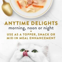 Fancy Feast Creamy Broths With Tuna, Chicken & Whitefish Supplemental Wet Cat Food Pouches -Furry Friends 101735 PT2. AC SS1800 V1696262038