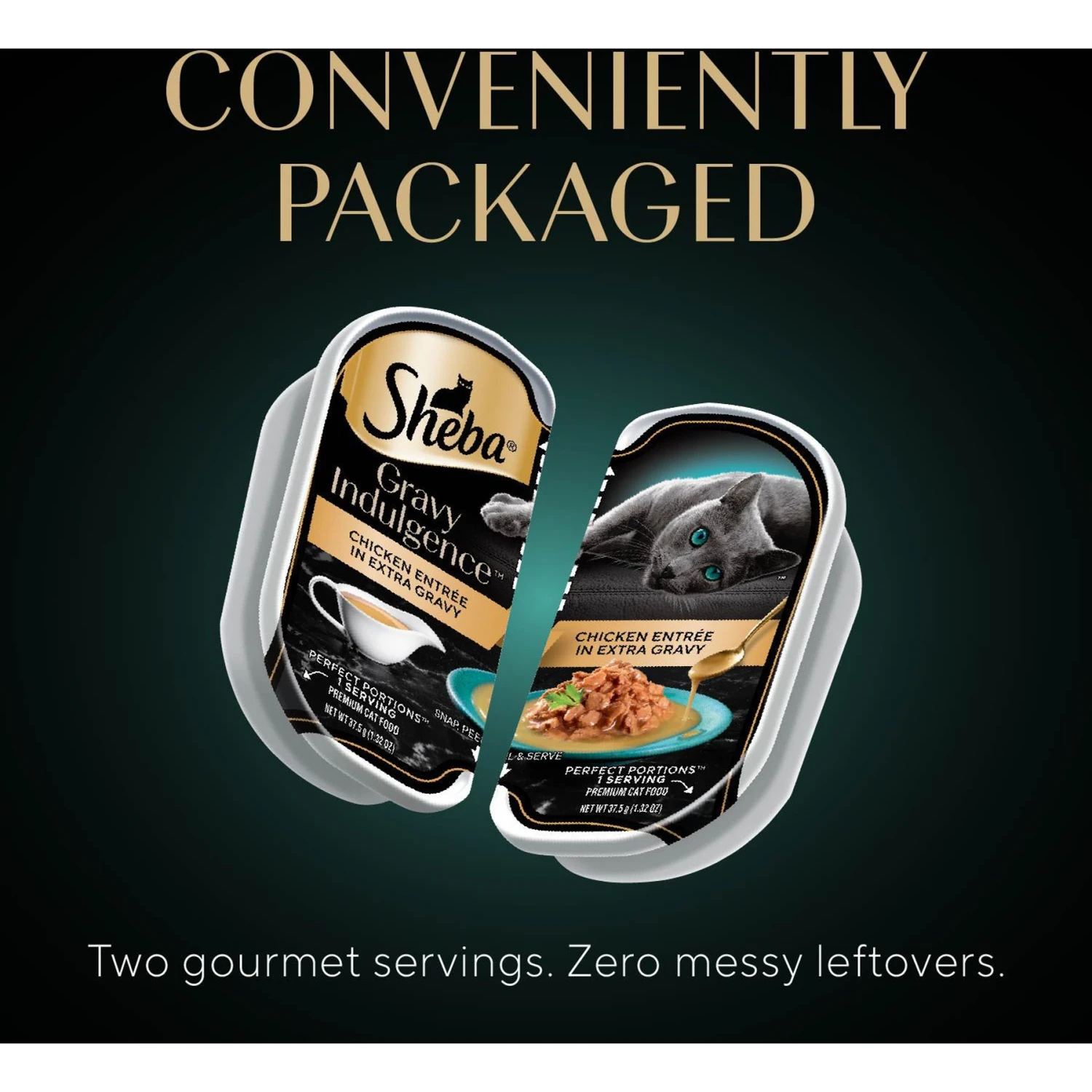 Sheba Gravy Indulgence Chicken & Beef In Extra Gravy Variety Pack Grain-Free Adult Wet Cat Food, 2.64-oz Can, Case Of 12 9 Sheba Gravy Indulgence Chicken & Beef In Extra Gravy Variety Pack Grain-Free Adult Wet Cat Food, 2.64-oz Can, Case Of 12 - Image 7