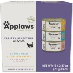 Applaws Variety Selection In Broth Variety Pack Grain-Free Wet Cat Food