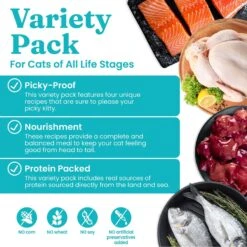 Solid Gold Surf & Turf Variety Pack Wet Cat Food, 3-oz Can, Case Of 12 12 Solid Gold Surf & Turf Variety Pack Wet Cat Food, 3-oz Can, Case Of 12 -Furry Friends 1021718 PT3. AC SS1800 V1700681132