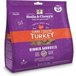 Stella & Chewy's Tummy Ticklin' Turkey Dinner Morsels Freeze-Dried Raw Cat Food