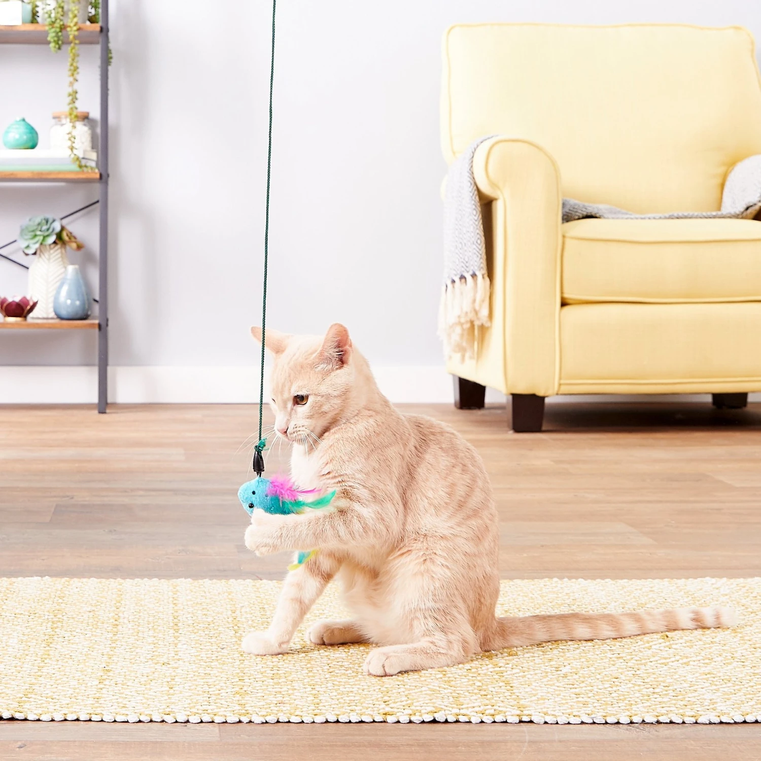 Petlinks Plume Crazy Wand Cat Toy, Color Varies 5 Petlinks Plume Crazy Wand Cat Toy, Color Varies - Image 3