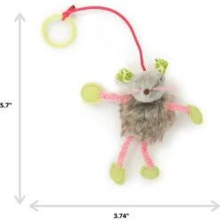 SmartyKat Bouncy Mouse Interactive Teaser Cat Toy, Color Varies -Furry Friends 102747 PT1. AC SS1800 V1599756361