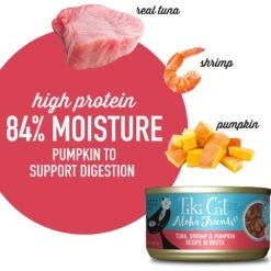 Tiki Cat Aloha Friends Tuna With Shrimp & Pumpkin Grain-Free Wet Cat Food -Furry Friends 102922 PT3. AC SS1800 V1651106788