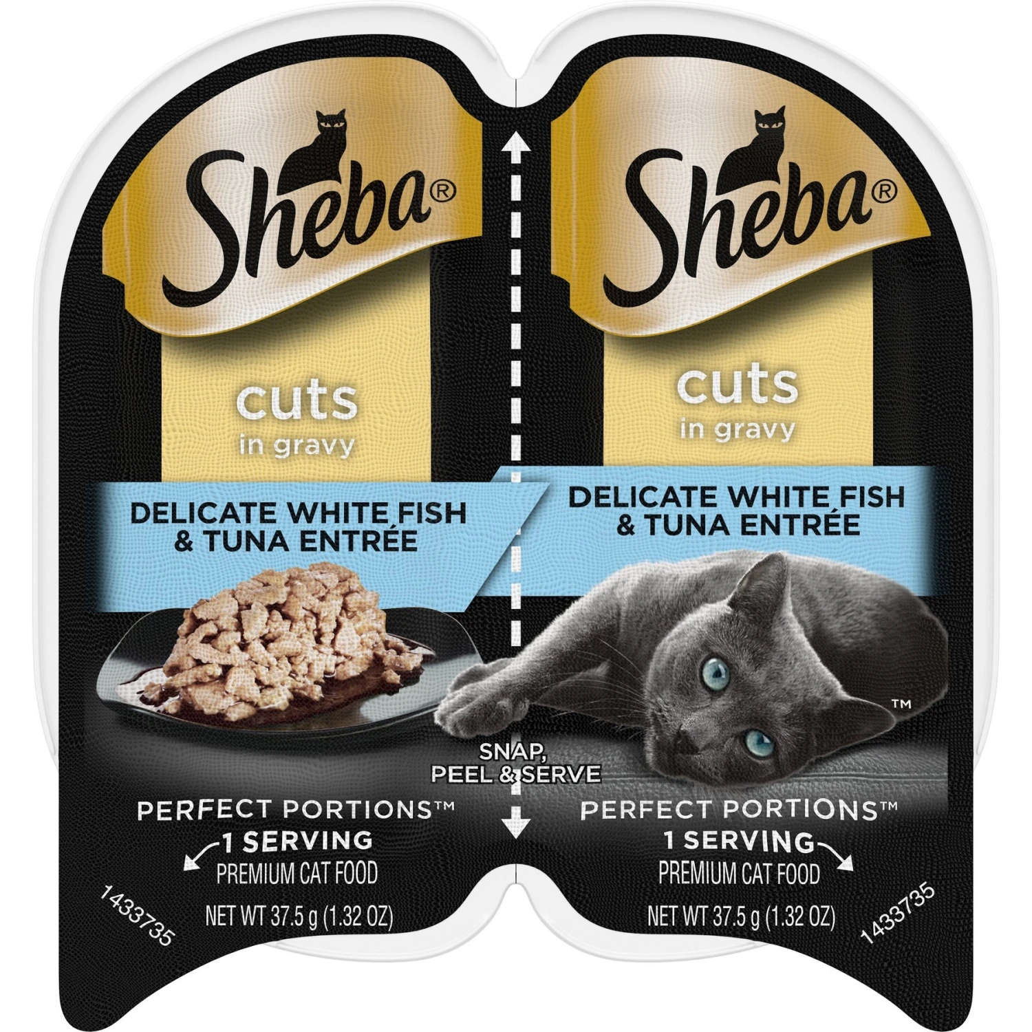Sheba Perfect Portions Grain-Free Delicate Whitefish & Tuna Cuts In Gravy Entree Adult Wet Cat Food Trays 3 Sheba Perfect Portions Grain-Free Delicate Whitefish & Tuna Cuts In Gravy Entree Adult Wet Cat Food Trays