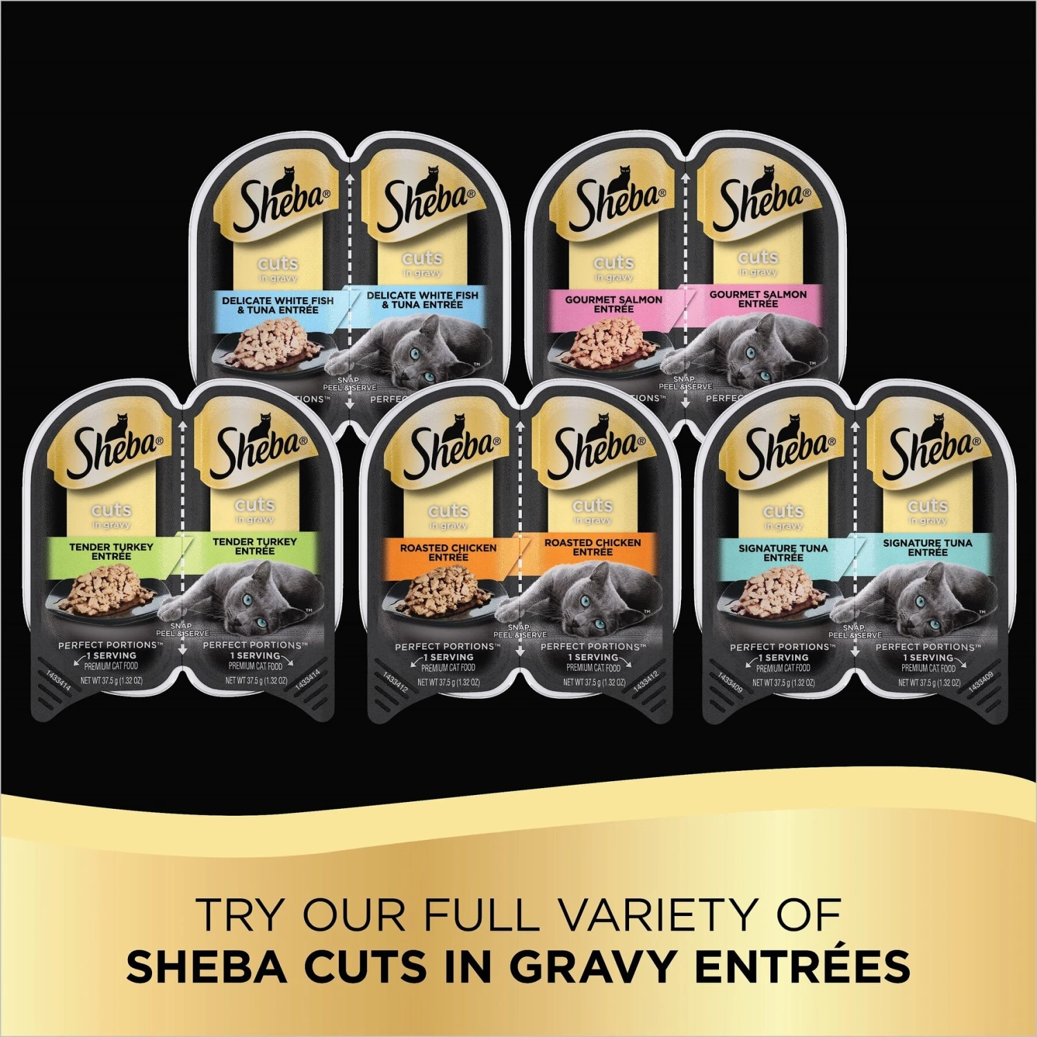 Sheba Perfect Portions Grain-Free Delicate Whitefish & Tuna Cuts In Gravy Entree Adult Wet Cat Food Trays 8 Sheba Perfect Portions Grain-Free Delicate Whitefish & Tuna Cuts In Gravy Entree Adult Wet Cat Food Trays - Image 6