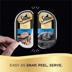 Sheba Perfect Portions Grain-Free Tender Trout Cuts In Gravy Entree Wet Adult Cat Food Trays -Furry Friends 103418 PT4. AC SS1800 V1626991321