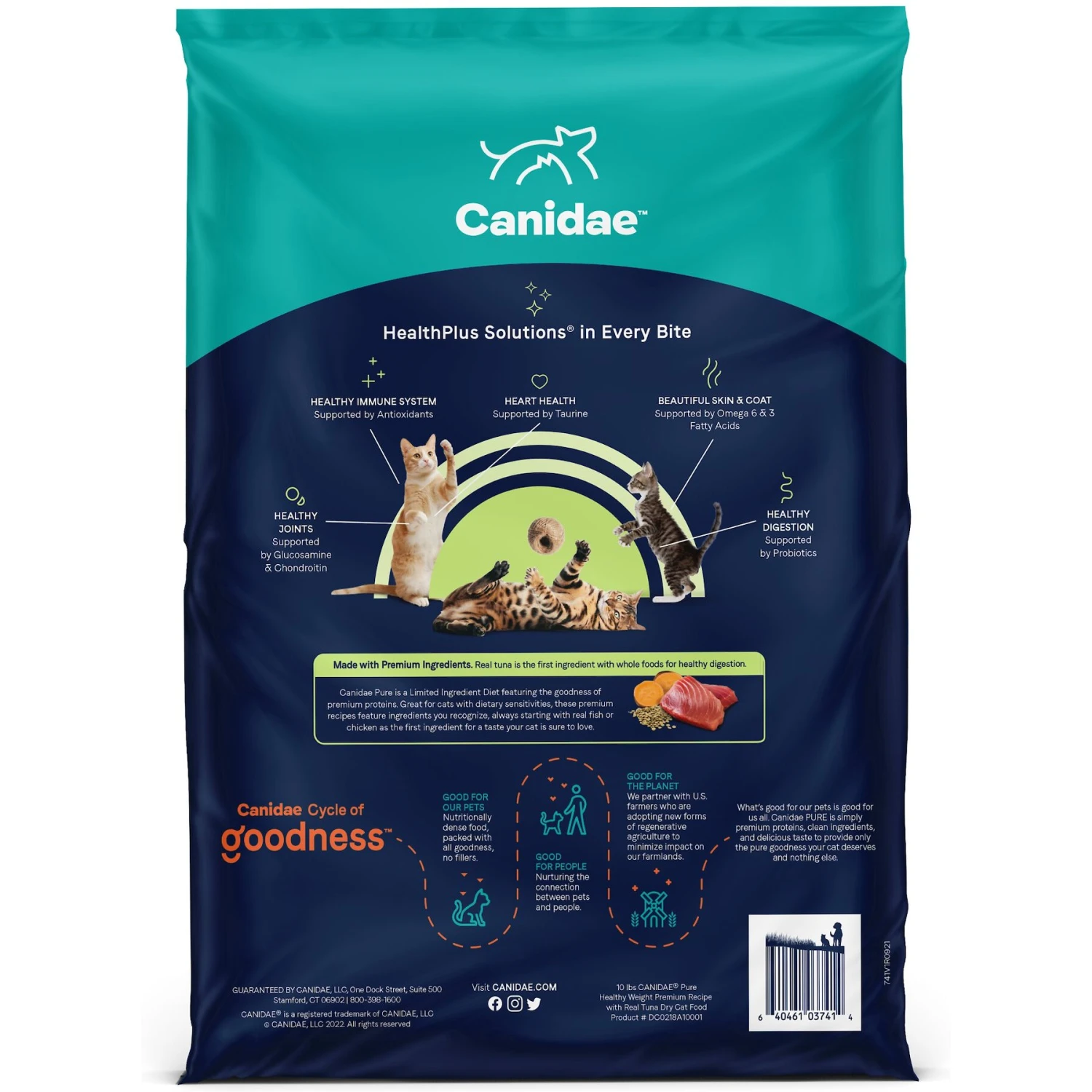 CANIDAE Grain-Free PURE Limited Ingredient Indoor Tuna Formula Dry Cat Food 5 CANIDAE Grain-Free PURE Limited Ingredient Indoor Tuna Formula Dry Cat Food - Image 3