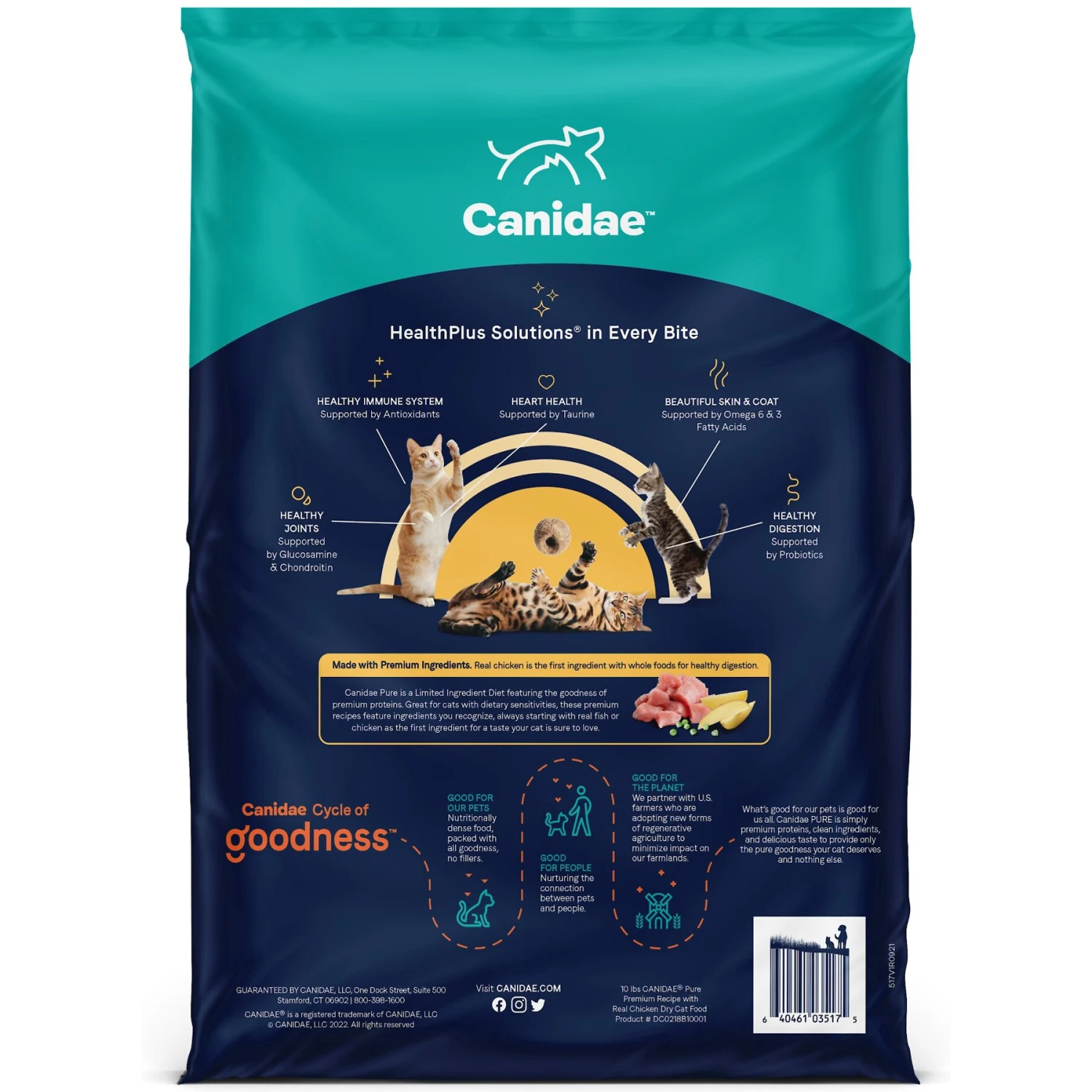CANIDAE Grain-Free PURE Limited Ingredient Chicken Recipe Dry Cat Food 5 CANIDAE Grain-Free PURE Limited Ingredient Chicken Recipe Dry Cat Food - Image 3