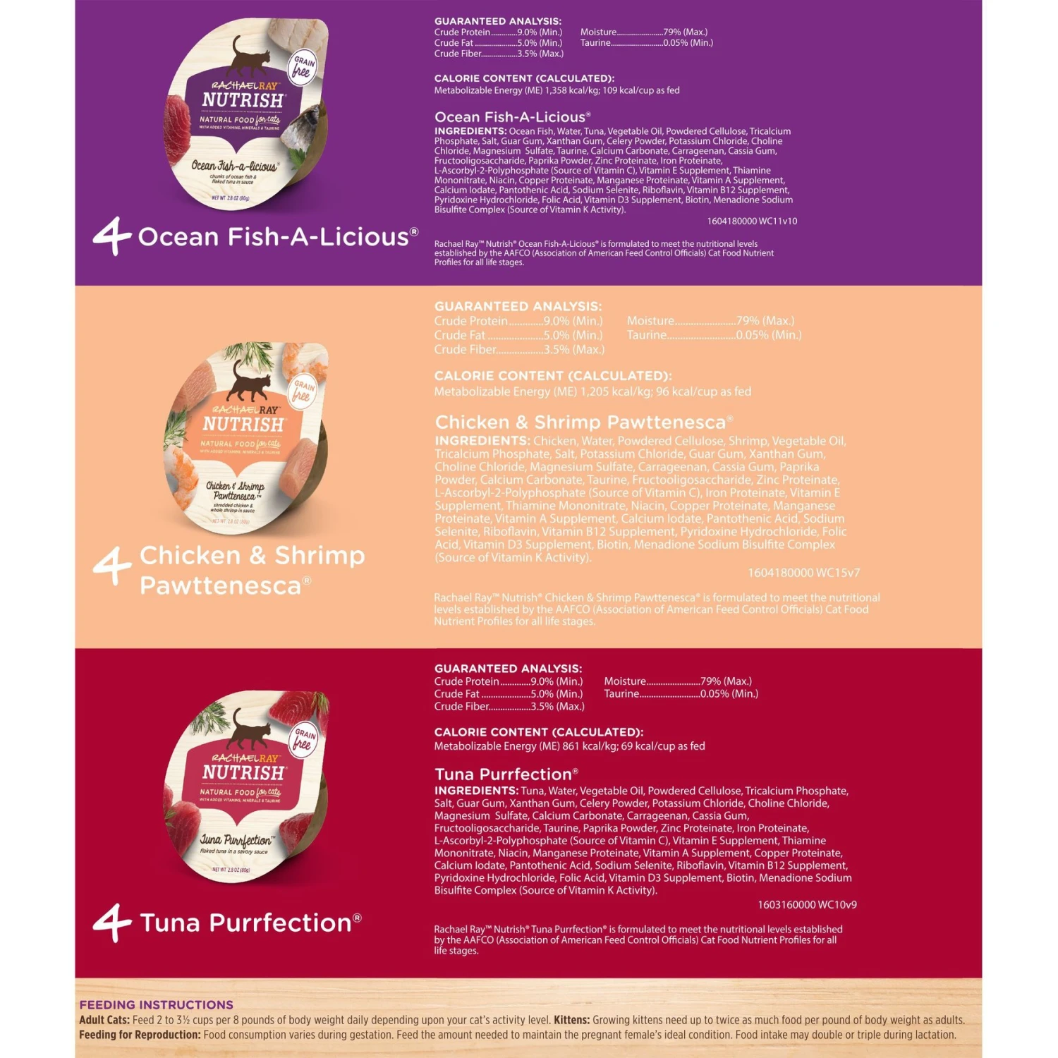 Rachael Ray Nutrish Ocean Lovers Variety Pack Natural Grain-Free Wet Cat Food 9 Rachael Ray Nutrish Ocean Lovers Variety Pack Natural Grain-Free Wet Cat Food - Image 7