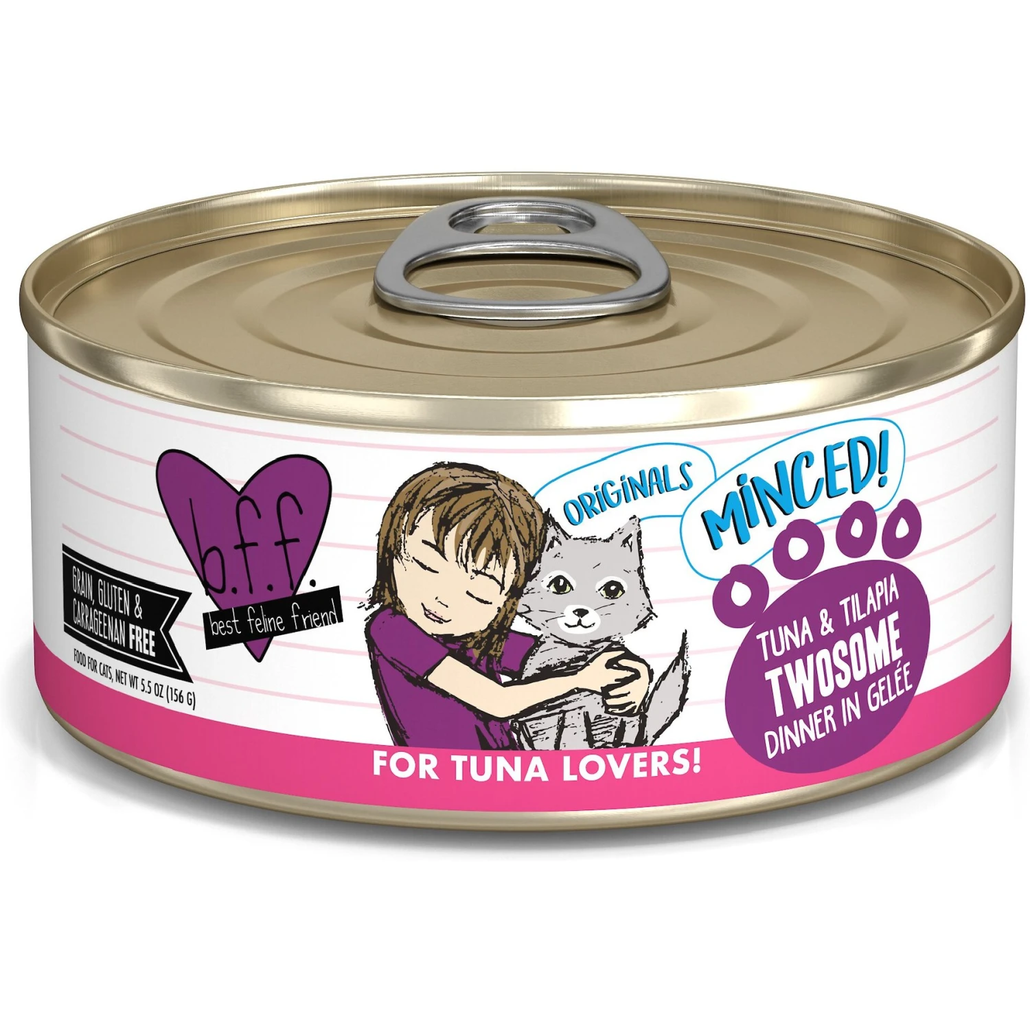 BFF Tuna & Tilapia Twosome Dinner In Gelee Canned Cat Food 3 BFF Tuna & Tilapia Twosome Dinner In Gelee Canned Cat Food
