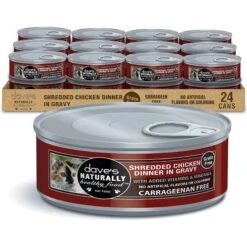 Dave's Pet Food Naturally Healthy Grain-Free Shredded Chicken Dinner In Gravy Canned Cat Food