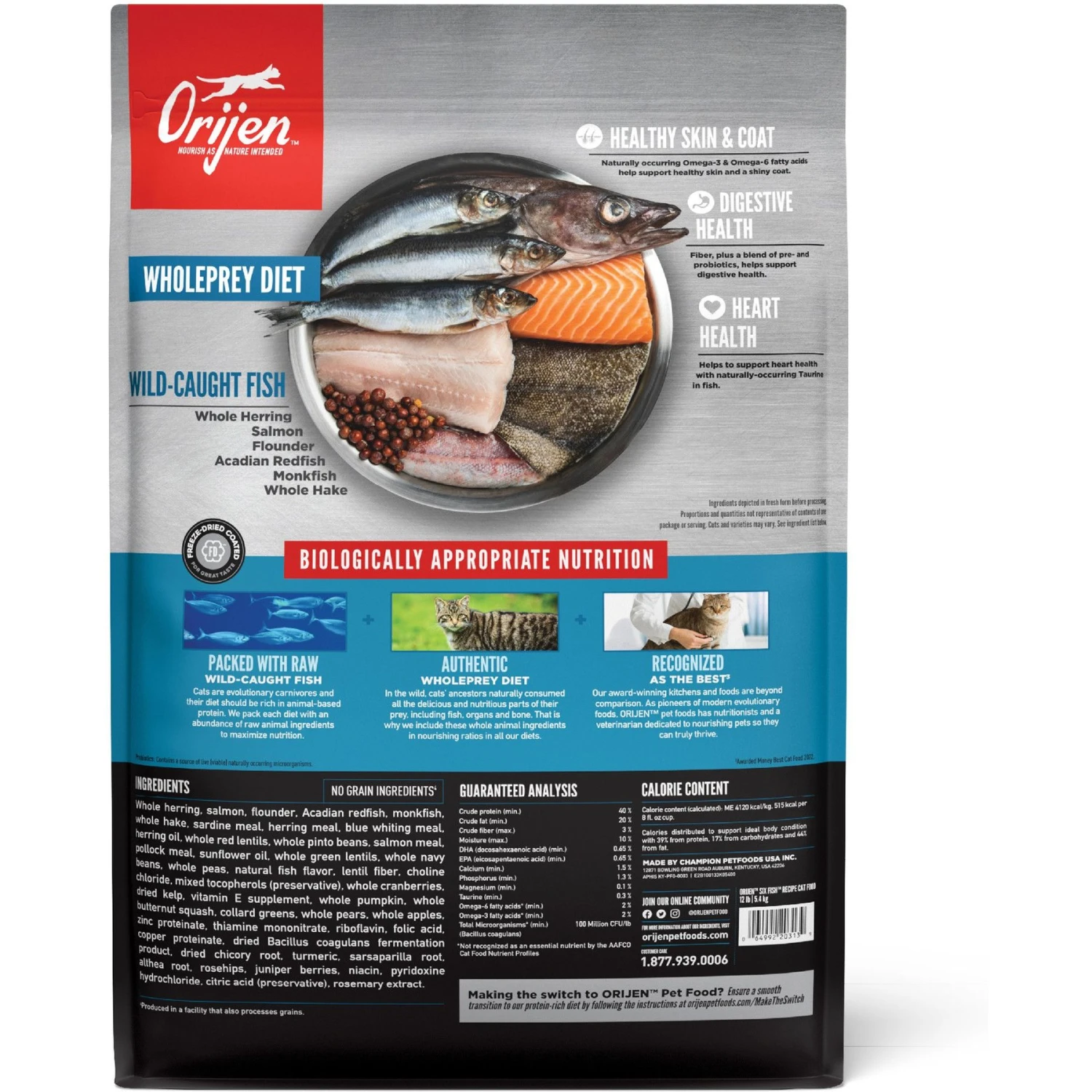 ORIJEN Six Fish Grain-Free Dry Cat Food 4 ORIJEN Six Fish Grain-Free Dry Cat Food - Image 2