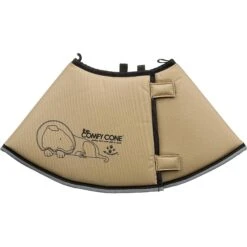 All Four Paws Comfy Cone E-Collar For Dogs & Cats, Tan