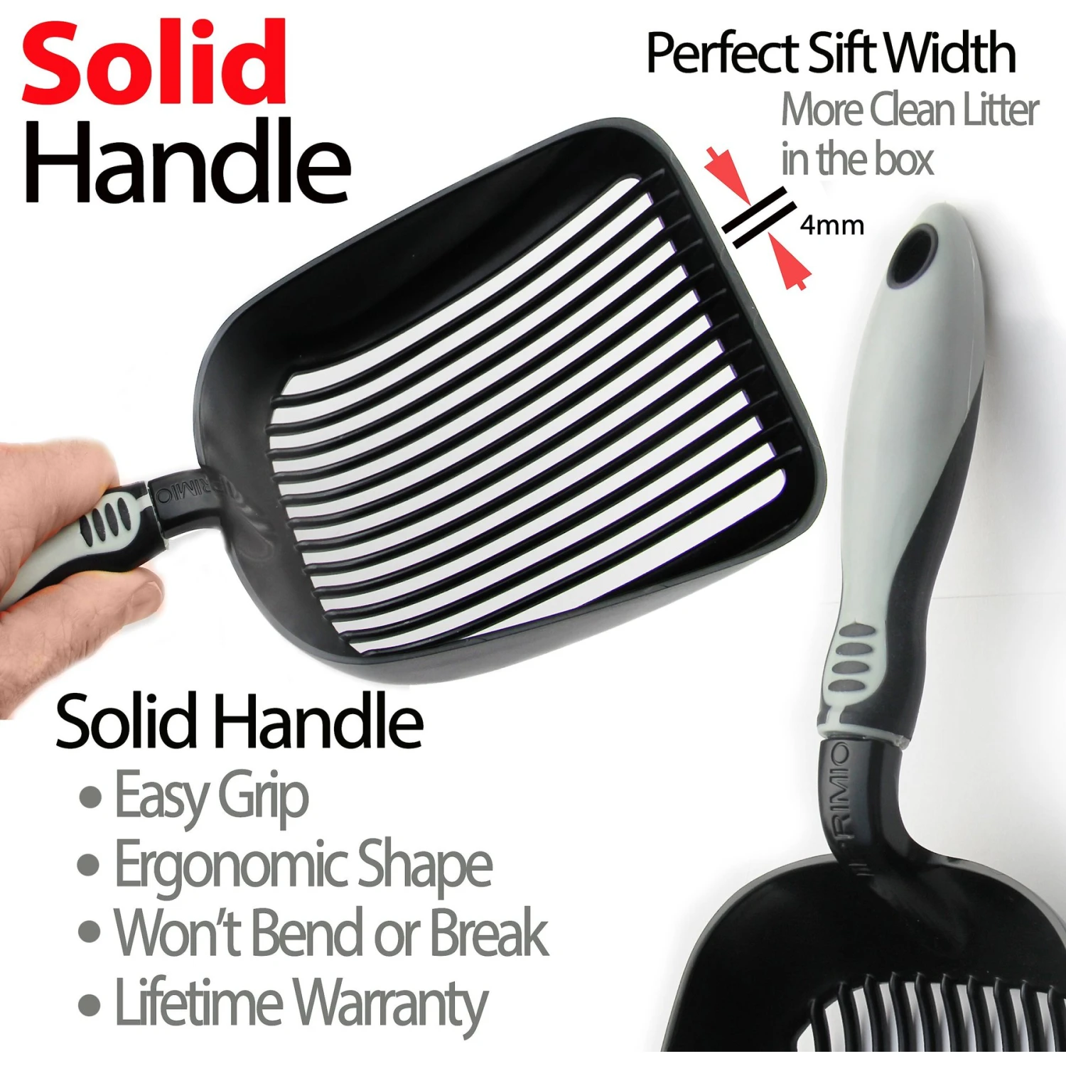 IPrimio Sifter With Non-Stick Litter Scooper 5 IPrimio Sifter With Non-Stick Litter Scooper - Image 3