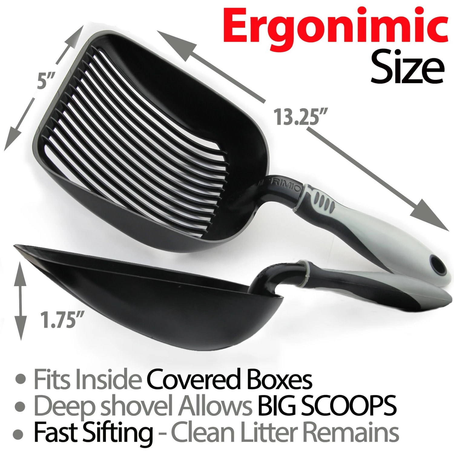 IPrimio Sifter With Non-Stick Litter Scooper 7 IPrimio Sifter With Non-Stick Litter Scooper - Image 5