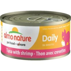Almo Nature Daily Tuna With Shrimp In Broth Grain-Free Canned Cat Food