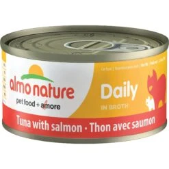 Almo Nature Daily Tuna With Salmon In Broth Grain-Free Canned Cat Food