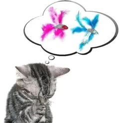 Pet Fit For Life 2 Fish Feather Wand Cat Toy 14 Pet Fit For Life 2 Fish Feather Wand Cat Toy -Furry Friends 109324 PT3. AC SS1800 V1589320578