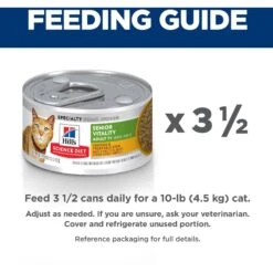 Hill's Science Diet Adult 7+ Senior Vitality Chicken & Vegetable Stew Canned Cat Food 15 Hill's Science Diet Adult 7+ Senior Vitality Chicken & Vegetable Stew Canned Cat Food -Furry Friends 109371 PT6. AC SS1800 V1597965077