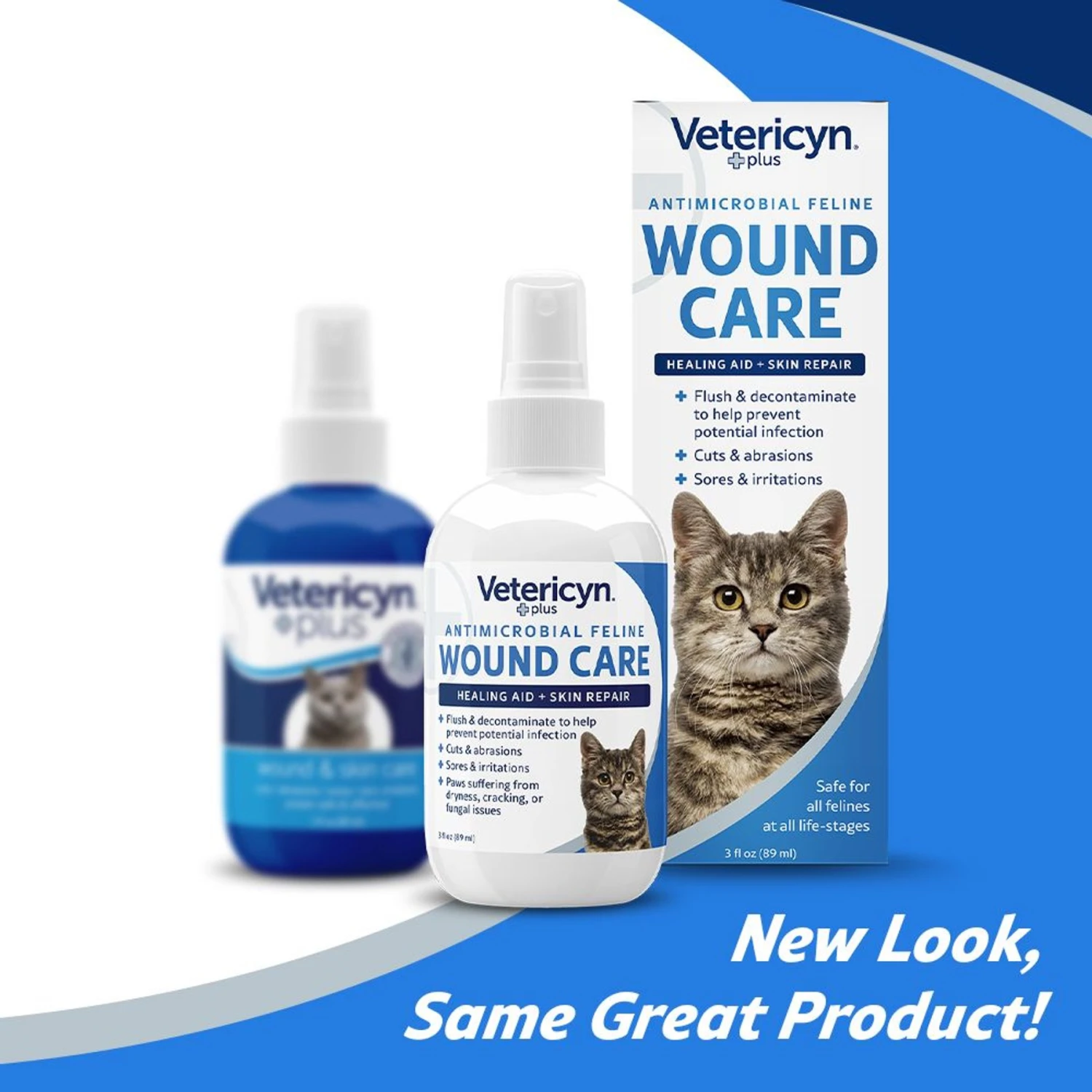 Vetericyn Plus Antimicrobial Cat Wound Care Spray 4 Vetericyn Plus Antimicrobial Cat Wound Care Spray - Image 2