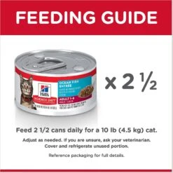Hill's Science Diet Adult Ocean Fish Entree Canned Cat Food -Furry Friends 110299 PT7. AC SS1800 V1598539864