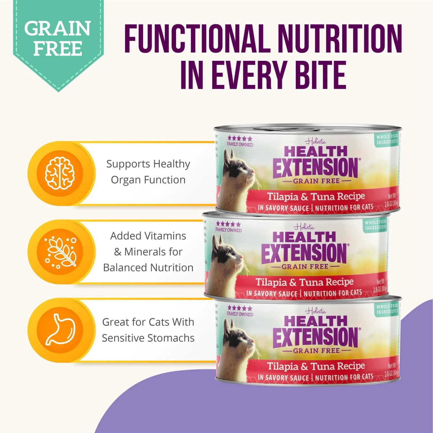 Health Extension Grain-Free Tilapia & Tuna Recipe Canned Cat Food 7 Health Extension Grain-Free Tilapia & Tuna Recipe Canned Cat Food - Image 5