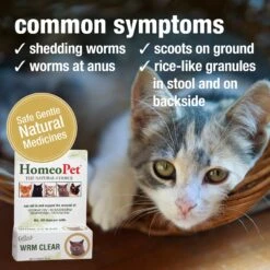 HomeoPet WRM Clear Dewormer For Hookworms, Roundworms, Tapeworms & Whipworms For Cats 10 HomeoPet WRM Clear Dewormer For Hookworms, Roundworms, Tapeworms & Whipworms For Cats -Furry Friends 110735 PT2. AC SS1800 V1689367651