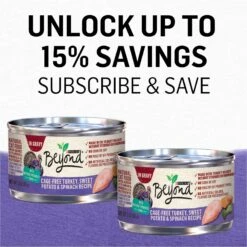 Purina Beyond Cage-Free Turkey, Sweet Potato & Spinach Recipe In Gravy Canned Cat Food 19 Purina Beyond Cage-Free Turkey, Sweet Potato & Spinach Recipe In Gravy Canned Cat Food -Furry Friends 112047 PT8. AC SS1800 V1700156471