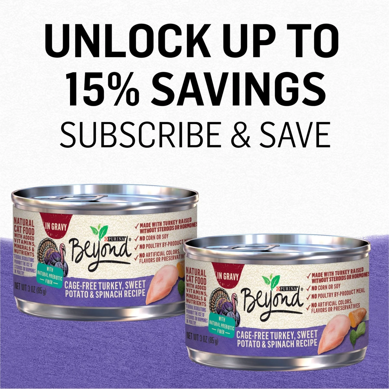 Purina Beyond Cage-Free Turkey, Sweet Potato & Spinach Recipe In Gravy Canned Cat Food 11 Purina Beyond Cage-Free Turkey, Sweet Potato & Spinach Recipe In Gravy Canned Cat Food - Image 9