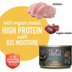 Tiki Cat After Dark Chicken Canned Cat Food 13 Tiki Cat After Dark Chicken Canned Cat Food -Furry Friends 112290 PT3. AC SS1800 V1650836782