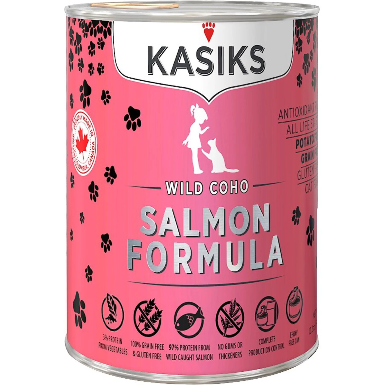 KASIKS Wild Coho Salmon Formula Grain-Free Canned Cat Food 3 KASIKS Wild Coho Salmon Formula Grain-Free Canned Cat Food