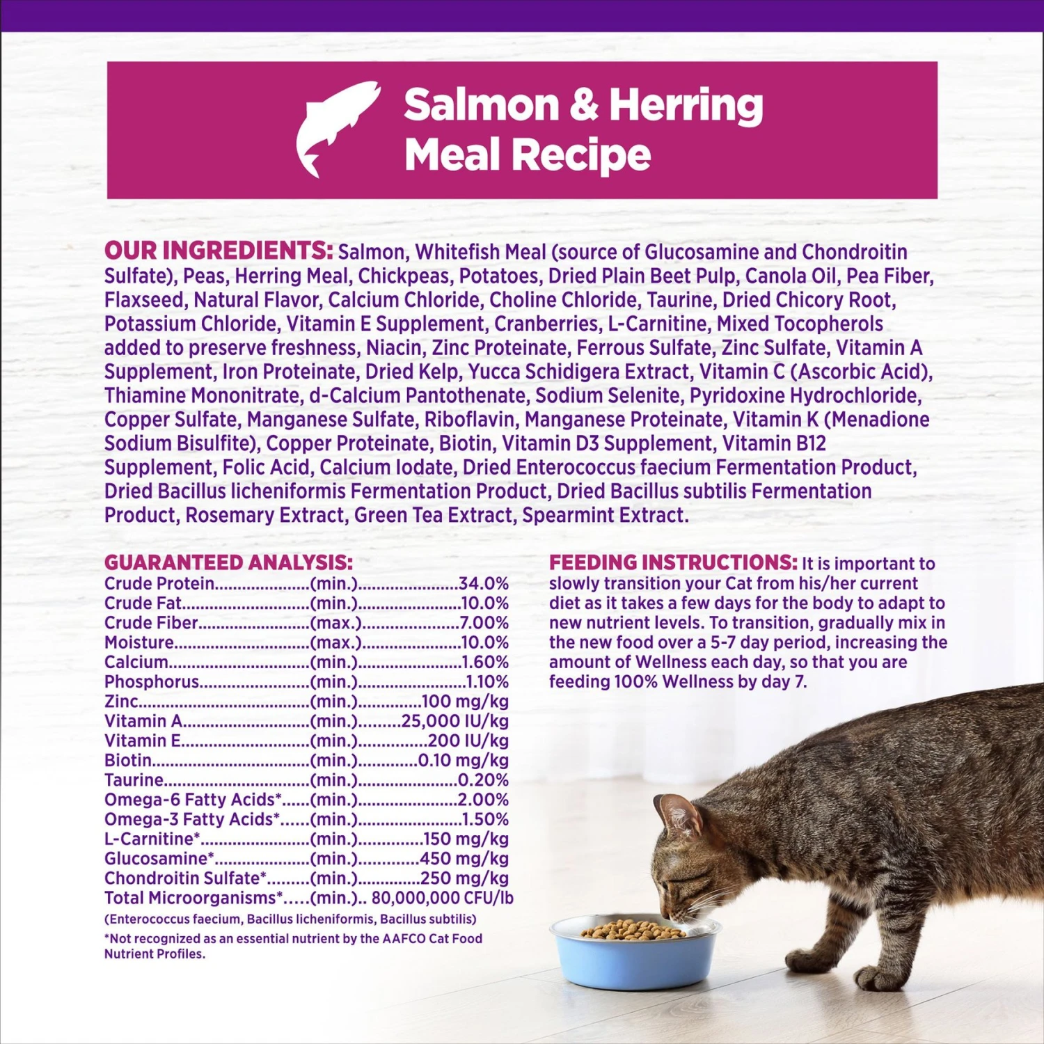 Wellness Complete Health Natural Grain-Free Salmon & Herring Dry Cat Food 10 Wellness Complete Health Natural Grain-Free Salmon & Herring Dry Cat Food - Image 8