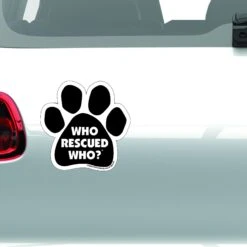 Imagine This Company "Who Rescued Who?" Magnet -Furry Friends 114963 PT2. AC SS1800 V1639609888