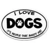 Imagine This Company "I Love Dogs, It's People That Annoy Me" Magnet -Furry Friends 115091 MAIN. AC SS1800 V1636675627