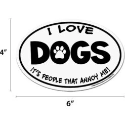 Imagine This Company "I Love Dogs, It's People That Annoy Me" Magnet -Furry Friends 115091 PT1. AC SS1800 V1636673803