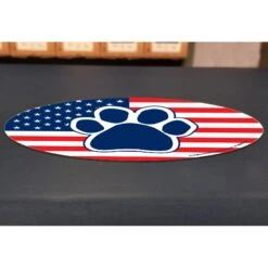Imagine This Company American Flag Paw Print Magnet -Furry Friends 115093 PT3. AC SS1800 V1636673527