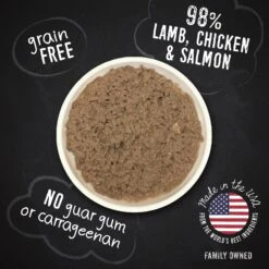 Hound & Gatos 98% Lamb, Chicken & Salmon Grain-Free Canned Cat Food -Furry Friends 115102 PT3. AC SS1800 V1594836401