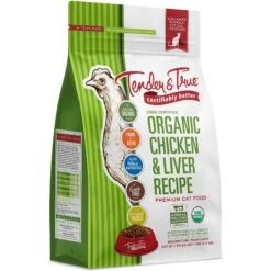 Tender & True Organic Chicken & Liver Recipe Grain-Free Dry Cat Food