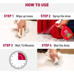 Nature's Miracle Advanced Cat Enzymatic Stain Remover & Odor Eliminator Spray, Sunny Lemon, 32-oz Bottle -Furry Friends 115425 PT2. AC SS1800 V1701453345