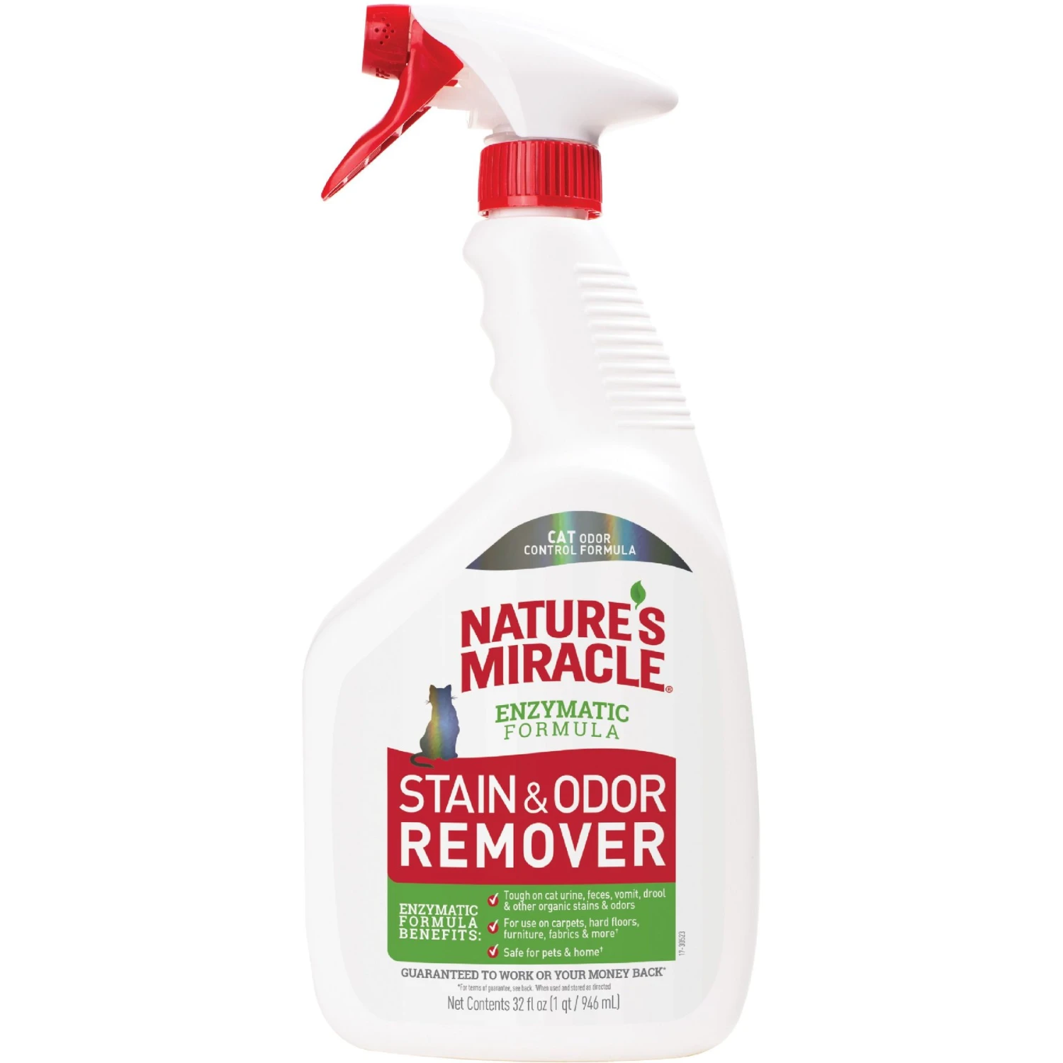 Nature's Miracle Cat Enzymatic Stain Remover & Odor Eliminator Spray, 32-oz Bottle 3 Nature's Miracle Cat Enzymatic Stain Remover & Odor Eliminator Spray, 32-oz Bottle