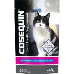 Nutramax Cosequin Hip & Joint With Glucosamine, Chondroitin & Omega-3's Soft Chew Joint Supplement For Cats