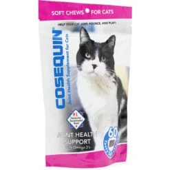 Nutramax Cosequin Hip & Joint With Glucosamine, Chondroitin & Omega-3's Soft Chew Joint Supplement For Cats -Furry Friends 115458 PT2. AC SS1800 V1624308457